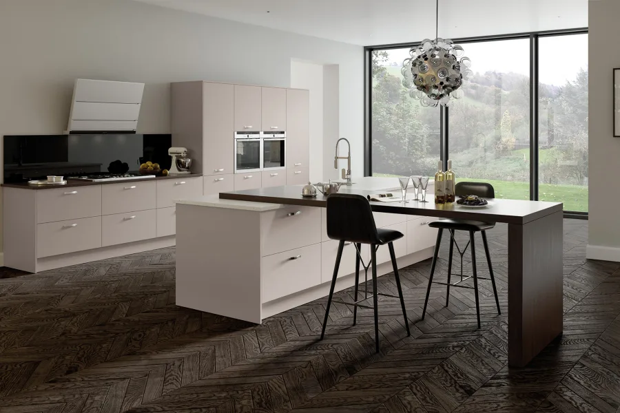 Elmtree — Vivo matt cashmere contemporary kitchen, Rugeley